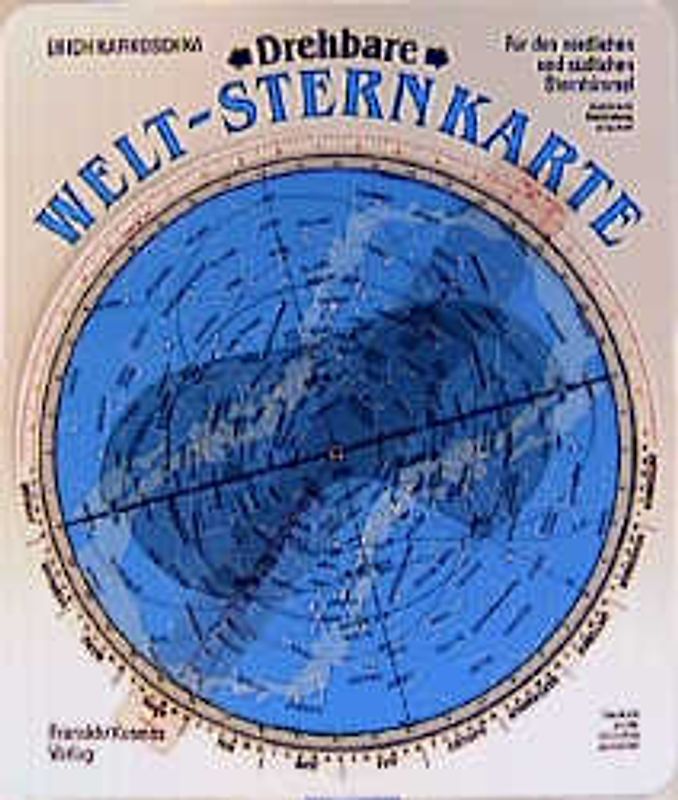 Drehbare Welt-Sternkarte