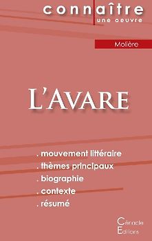 Fiche de lecture L'Avare de Molière (Analyse littéraire de référence et résumé complet)