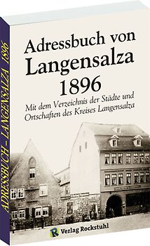 Einwohnerbuch Adressbuch Stadt und Kreis LANGENSALZA 1896 in THÜRINGEN