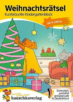 Weihnachtsrätsel – Kunterbunter Kindergartenblock ab 4 Jahre