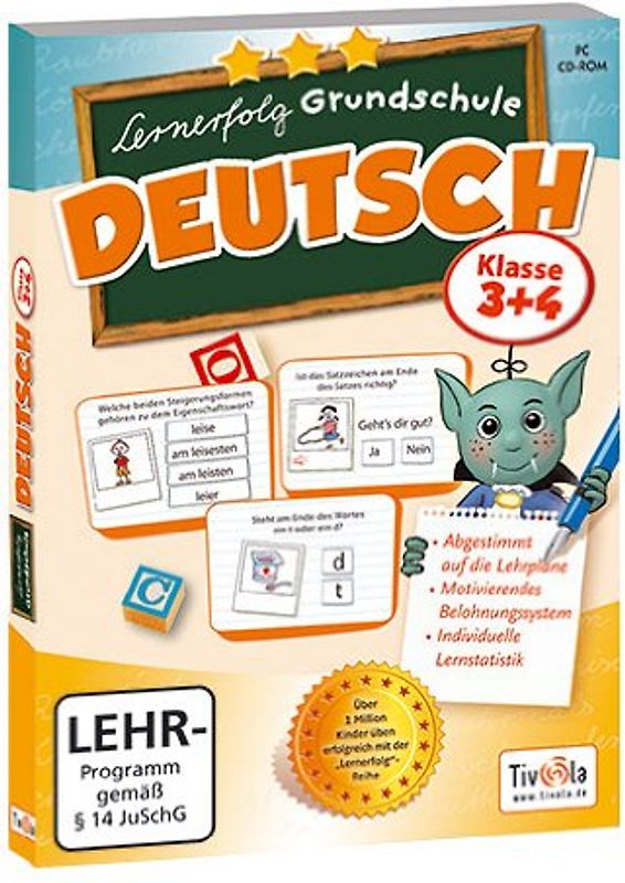 Lernerfolg Grundschule: Deutsch - Klasse 3 + 4 PC Spiele
