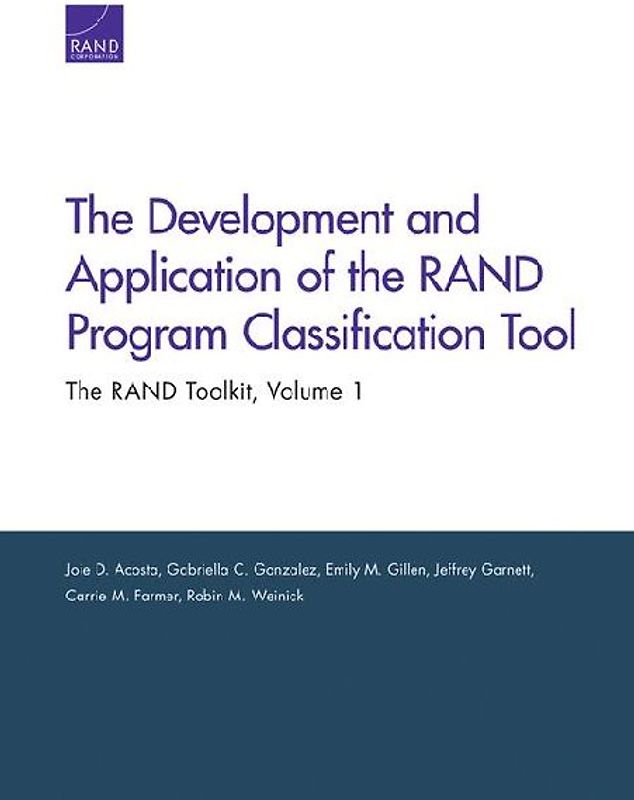 The Development and Application of the Rand Program Classification Tool
