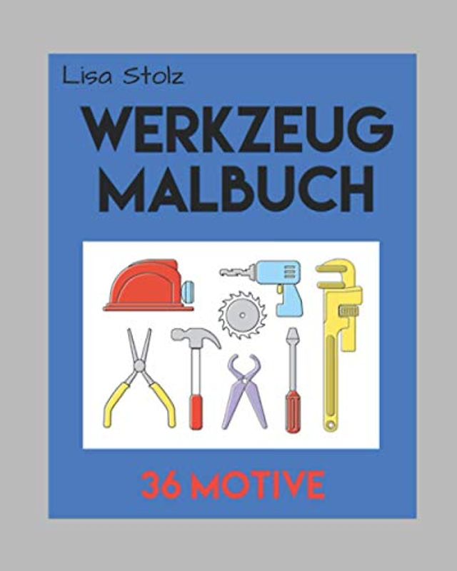 Werkzeug Malbuch: 36 Motive