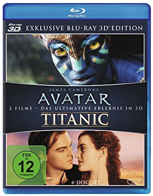 Avatar 3D und Titanic 3D 3D Blu-ray Disc