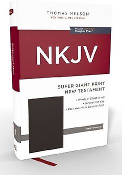 NKJV Super Giant Print New Testament, Hardcover, Red Letter, Comfort Print