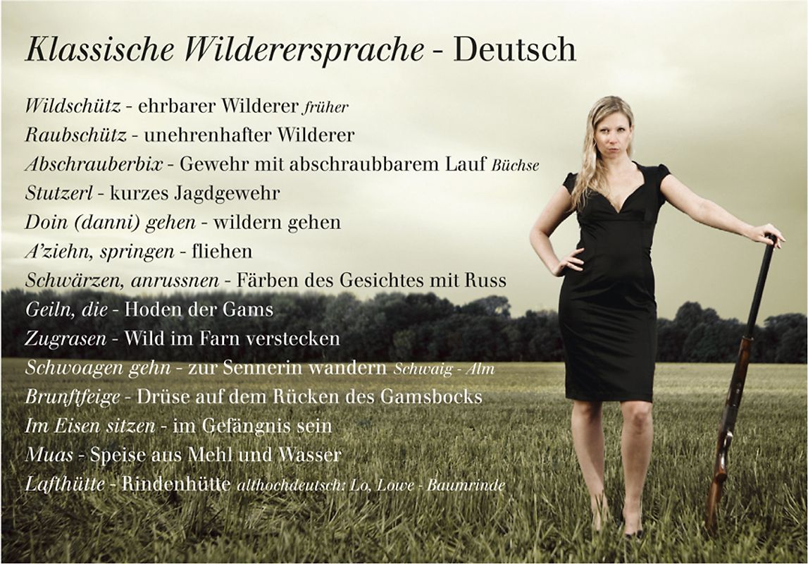 Klassische Wilderersprache - Deutsch