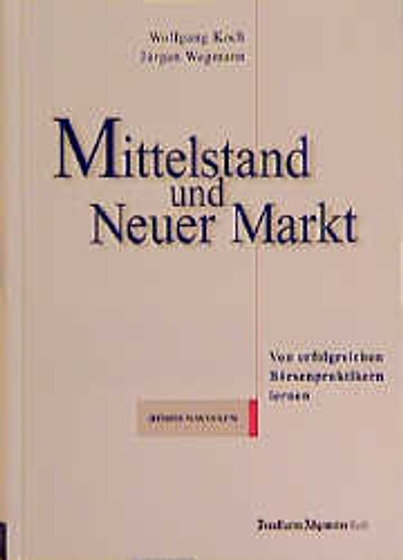 Mittelstand und Neuer Markt