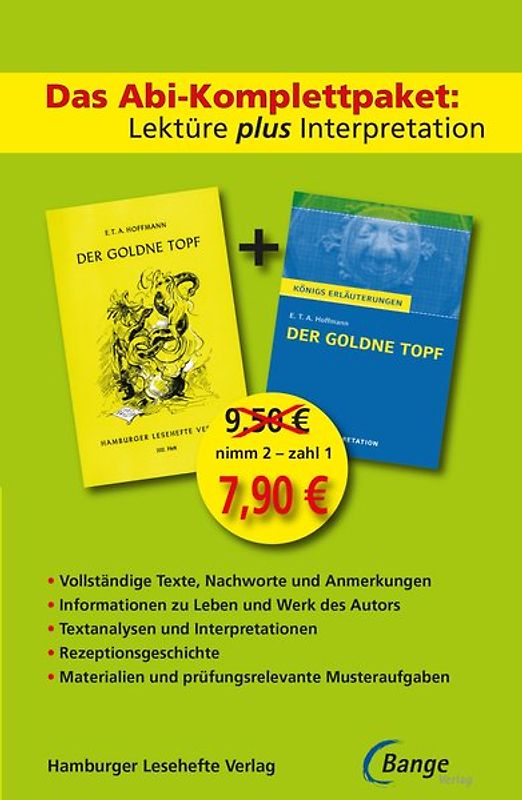 Der goldne Topf - Lektüre plus Interpretation: Königs Erläuterung + kostenlosem Hamburger Leseheft von E.T.A. Hoffmann.