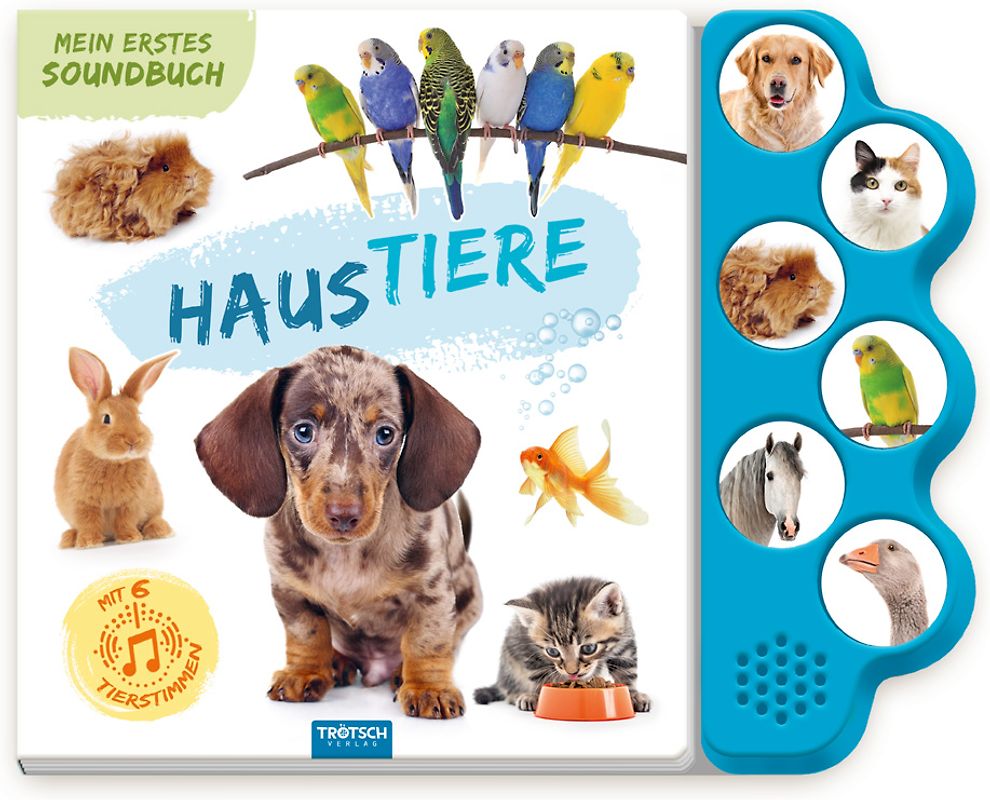 TRÖTSCH - Soundbuch Mein erstes Soundbuch Haustiere| Ab 1,5 Jahren