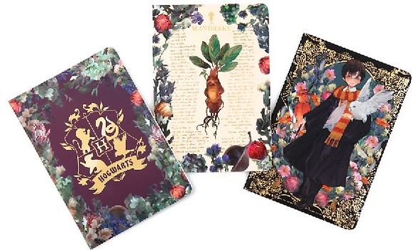 Harry Potter: Floral Fantasy Planner Notebook Collection (Set of 3)