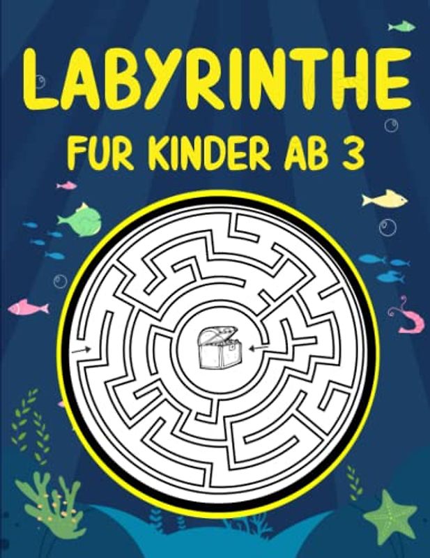 Labyrinthe für Kinder ab 3: Labyrinth-Aktivitätsbuch für 3-5 Jahren | Labyrinth-Puzzles für 3, 4, 5 Jahre