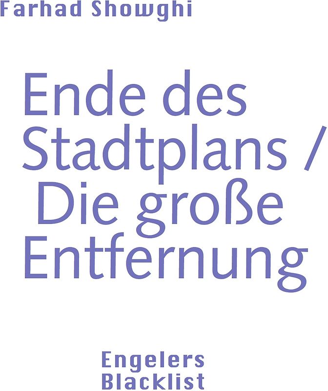 Ende des Stadtplans und Die große Entfernung