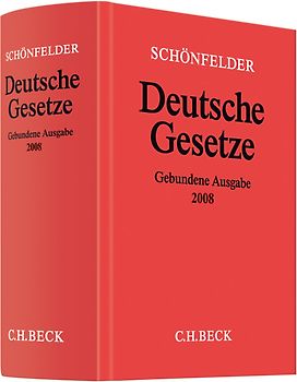 Deutsche Gesetze Gebundene Ausgabe 2008