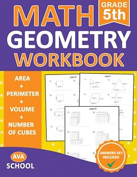 Geometry Math Workbook For Grade 5 Area, Perimeter, Volume, Number of Cubes With Answers: Geometry Math Practice Workbook For 5th Grade With More 700 Exercises | Geometry Worksheetse For Grade 5