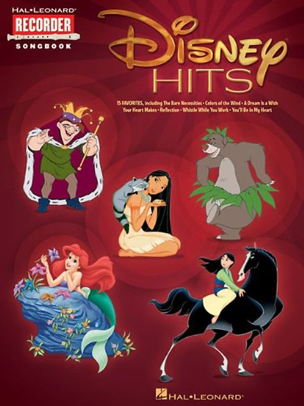 Disney Hits (Hal Leonard Recorder Songbook)