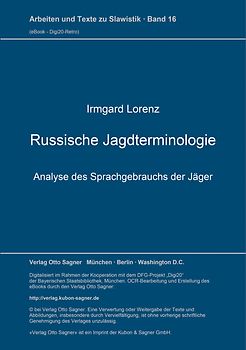 Russische Jagdterminologie