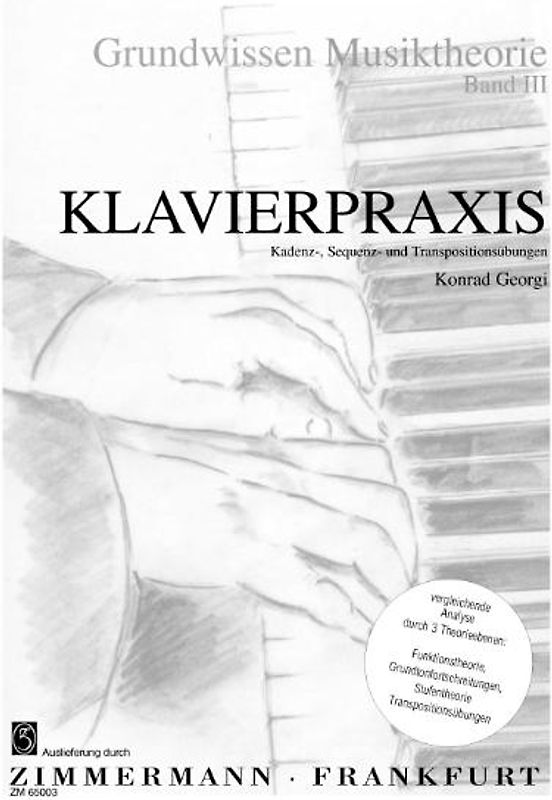 Grundwissen Musiktheorie, Band III - Klavierpraxis