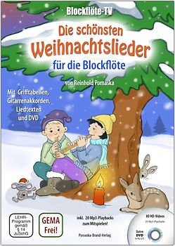 Blockflöte-TV: Die schönsten Weihnachtslieder für die Blockflöte - incl. DVD mit Lehrvideos und Playbacks zum Mitspielen
