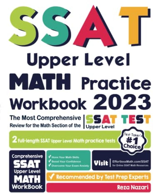 SSAT Upper Level Math Practice Workbook: The Most Comprehensive Review for the Math Section of the SSAT Upper Level Test
