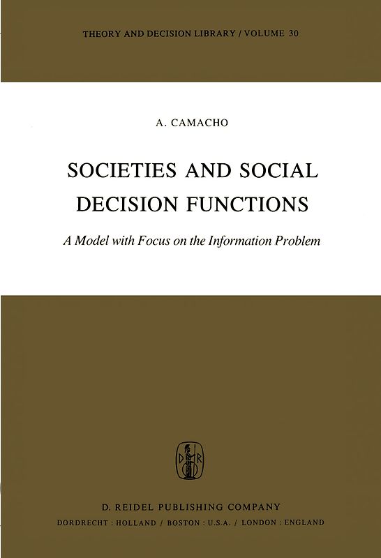 Societies and Social Decision Functions