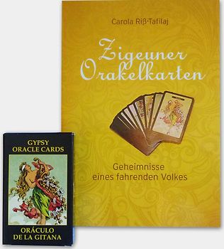 Set mit Buch und Karten: Zigeuner Orakelkarten