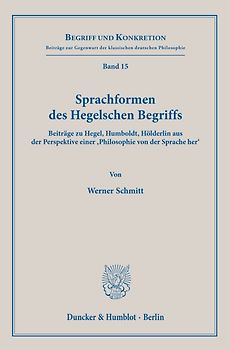 Sprachformen des Hegelschen Begriffs