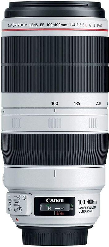 Canon EF 100-400 mm F4.5-5.6 IS L USM II 77 mm Objectif (adapté à Canon EF) blanc