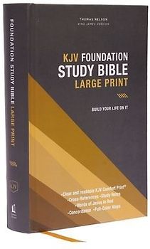 Kjv, Foundation Study Bible, Large Print, Hardcover, Red Letter, Comfort Print