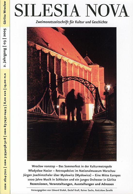 Silesia Nova. Zeitschrift für Kultur und Geschichte