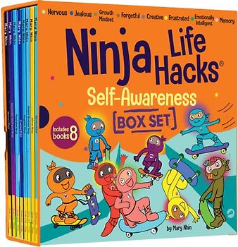 Ninja Life Hacks Self Awareness 8 Book Box Set (Books 41-48: Frustrated Ninja, Nervous Ninja, Jealous Ninja, Growth Mindset Ninja, Forgetful Ninja, ... Emotionally Intelligent Ninja, Memory Ninja)