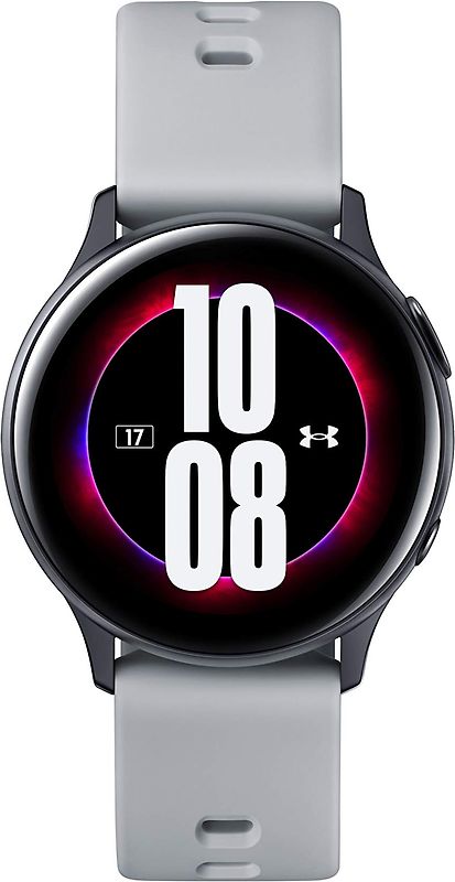 Samsung Galaxy Watch Active2 40 mm boîtier aluminium noir et bracelet sport noir [Wi-Fi, Under Armour Edition]
