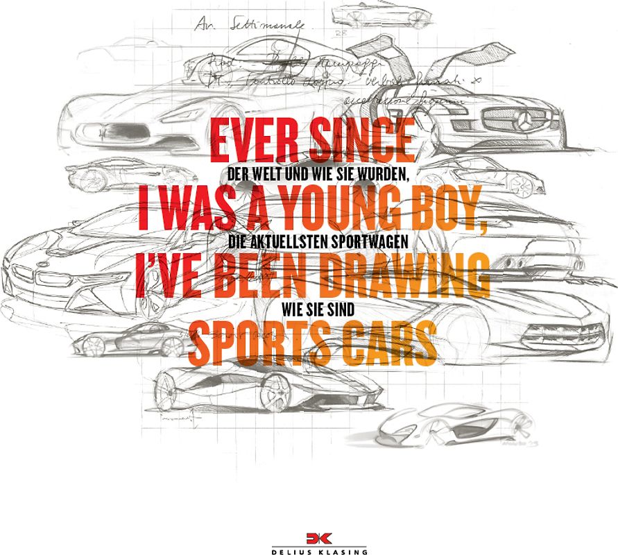Ever since I was a young boy I’ve been drawing Sports Cars