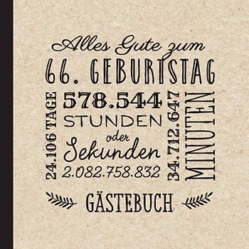 Alles Gute zum 66. Geburtstag: Vintage Gästebuch zum 66.Geburtstag für Mann oder Frau - 66 Jahre Geburtstagsgeschenk & Deko - Buch für Glückwünsche und Fotos der Gäste