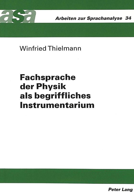 Fachsprache der Physik als begriffliches Instrumentarium