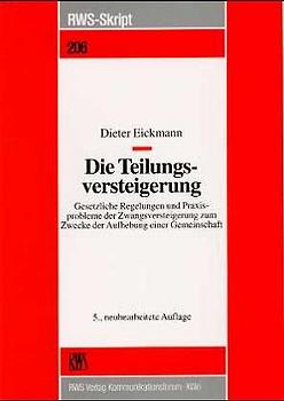 Die Teilungsversteigerung