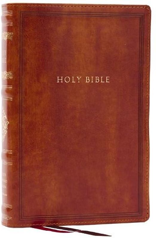 RSV Personal Size Bible with Cross References, Brown Leathersoft, (Sovereign Collection)