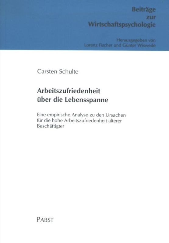 Arbeitszufriedenheit über die Lebensspanne