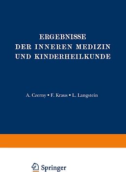 Ergebnisse der Inneren Medizin und Kinderheilkunde