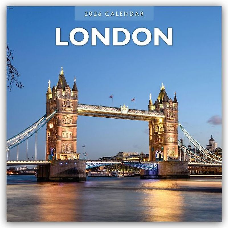 London 2026 Square Wall Calendar