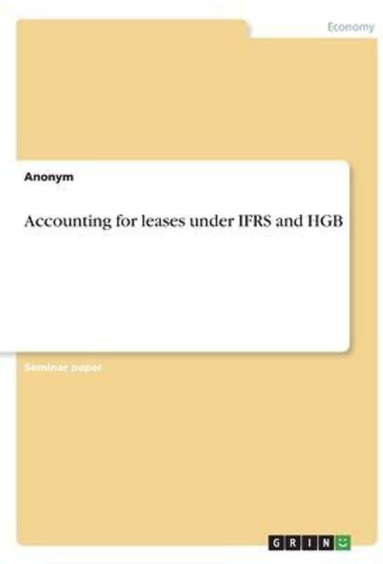 Accounting for leases under IFRS and HGB