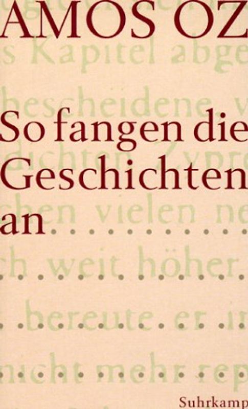 So fangen die Geschichten an