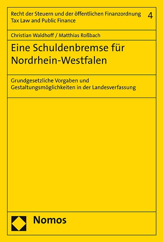 Eine Schuldenbremse für Nordrhein-Westfalen
