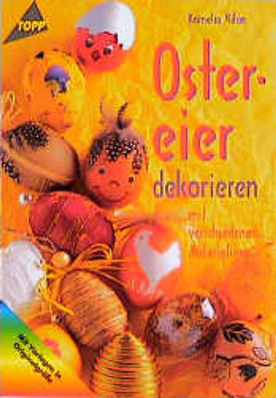 Ostereier dekorieren. Mit verschiedenen Materialien