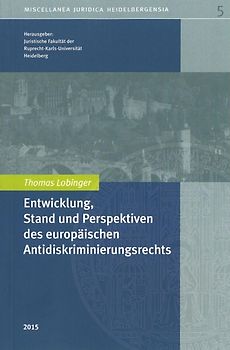 UNI 5 - Entwicklung, Stand und Perspektiven des europ. Antidiskriminierungsrechts