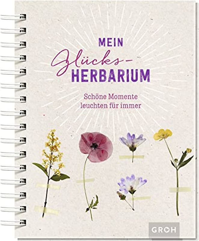 Mein Glücks-Herbarium: Schöne Momente leuchten für immer (Geschenke für Naturliebhaber und Gartenfreunde)