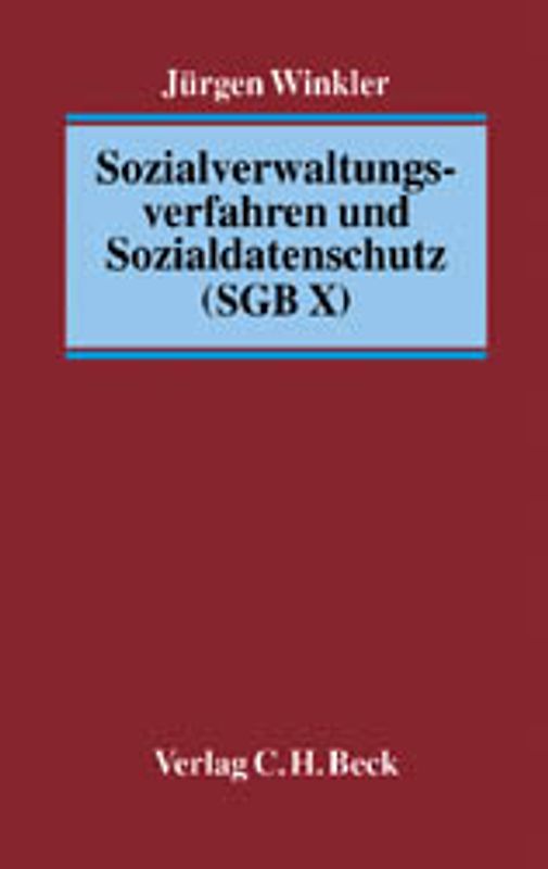 Sozialverwaltungsverfahren und Sozialdatenschutz (SGB X)
