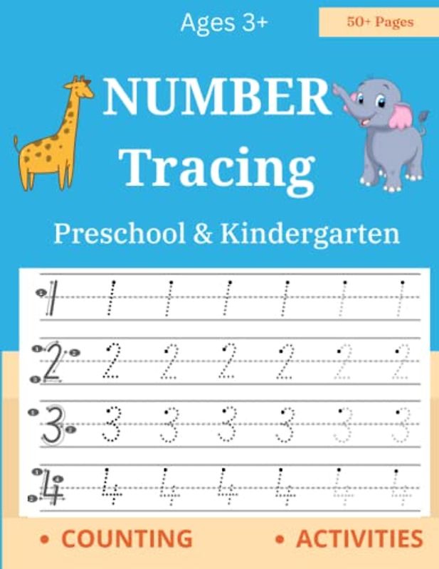 Tracing Numbers 1-100 for Preschool: Help Your Child Build Confidence in Math with Our Engaging Tracing Exercises!