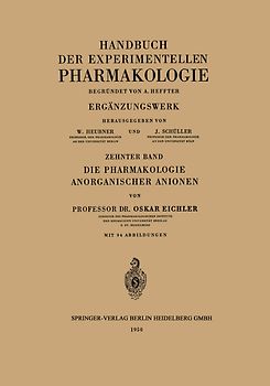 Die Pharmakologie Anorganischer Anionen