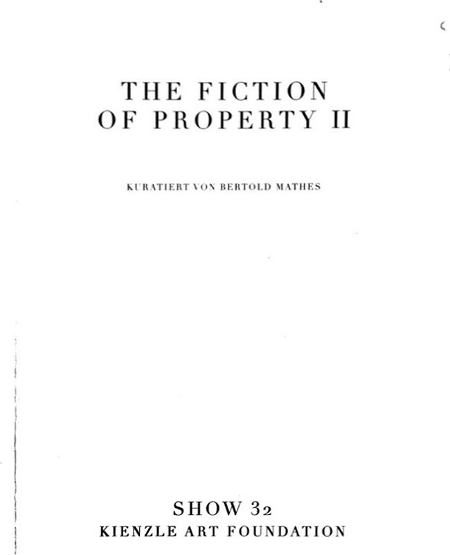 Show 32 - The Fiction of Property II