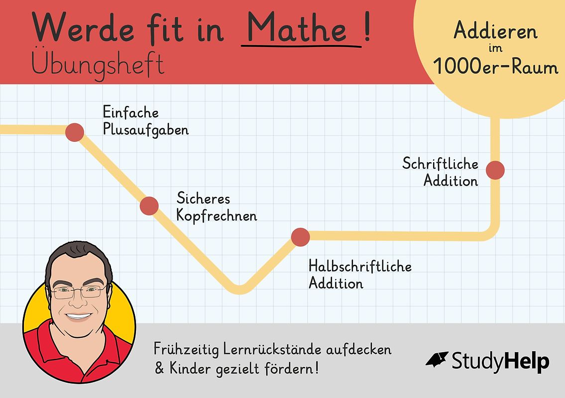 Werde fit in Mathe – Addition bis 1000: Übungsheft für die 3. Klasse